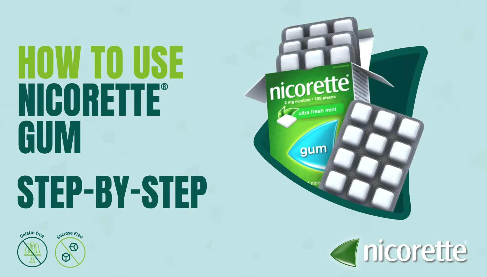 Mode d’emploi de la gomme NICORETTE® 