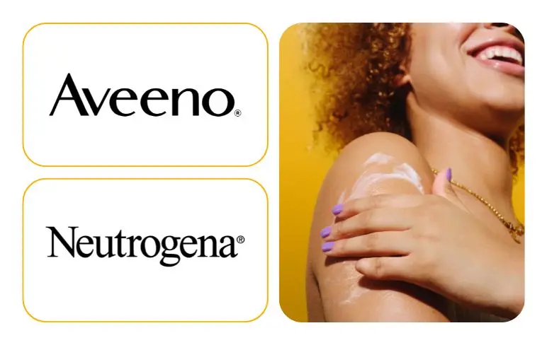 Sample brands Aveeno and Neutrogena image