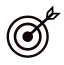 icon of a circular target hit by an arrow