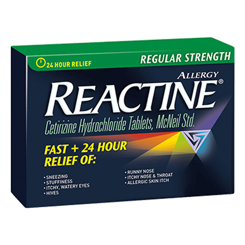 REACTINE® Regular Strength Tablets 5 mg