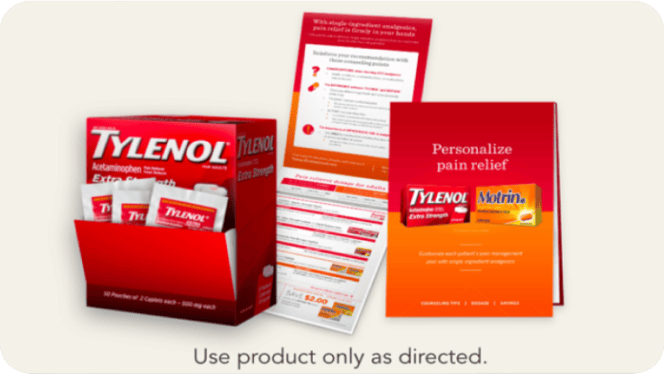 Tylenol products. Use product only as directed.