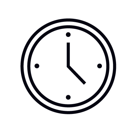 Round clock icon