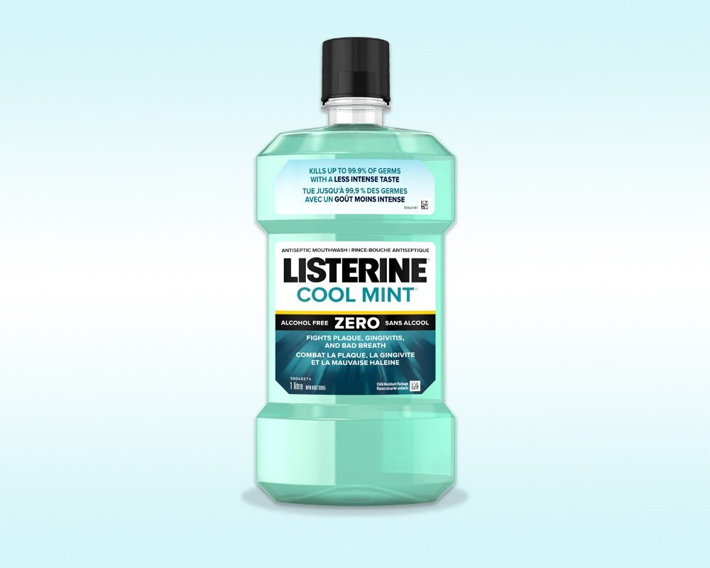 Listerine green mouthwash bottle