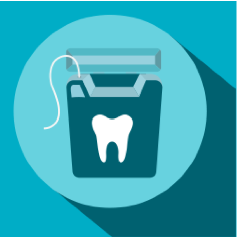 A dental floss icon