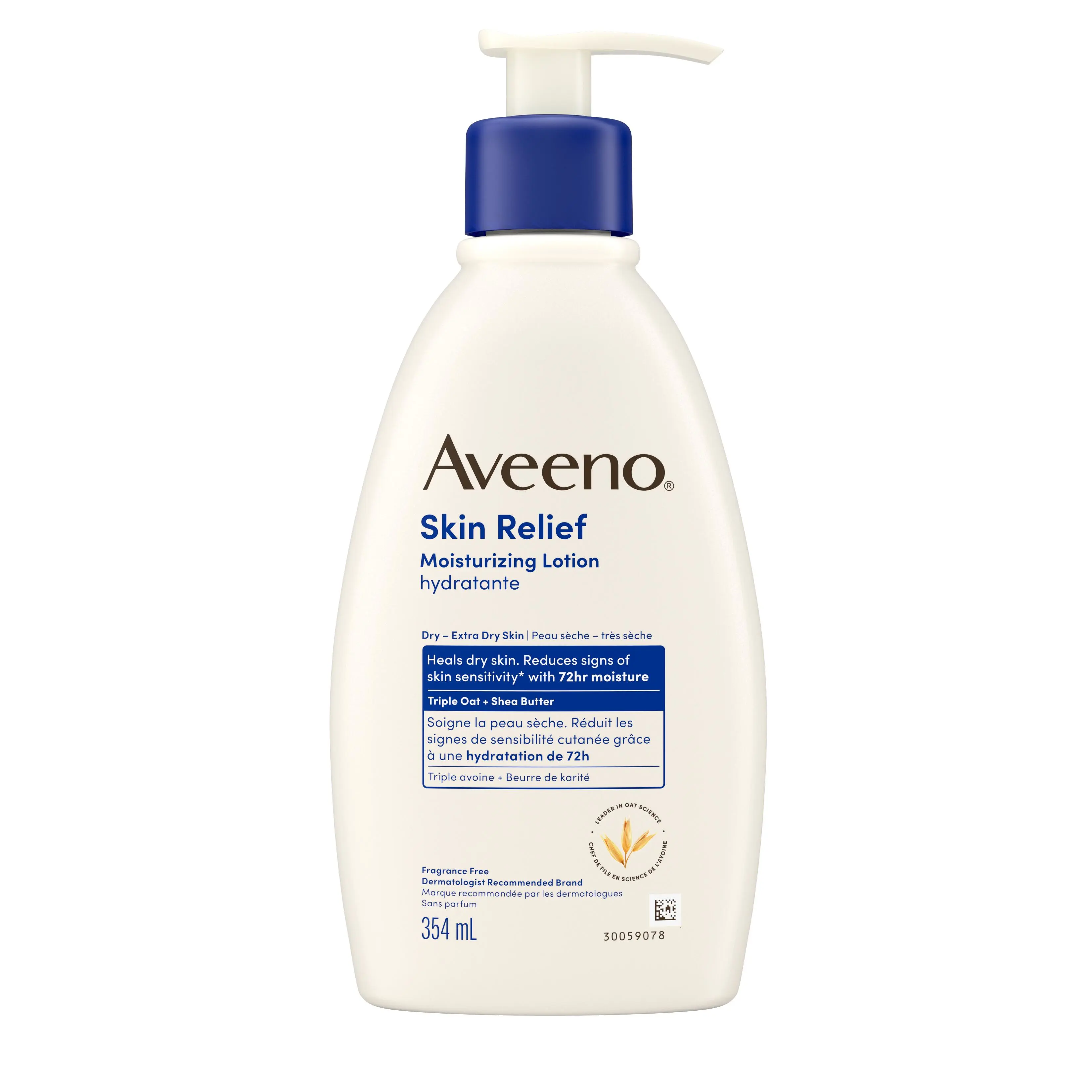 Lotion hydratante apaisante non parfumée AVEENO®, Pompe de 532 ml