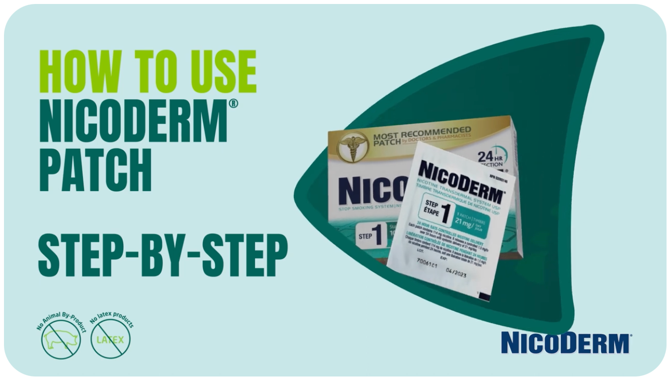 How to use NicoDerm® patch