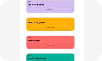 Individualized quit smoking plan.