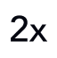 icon of ‘2X’