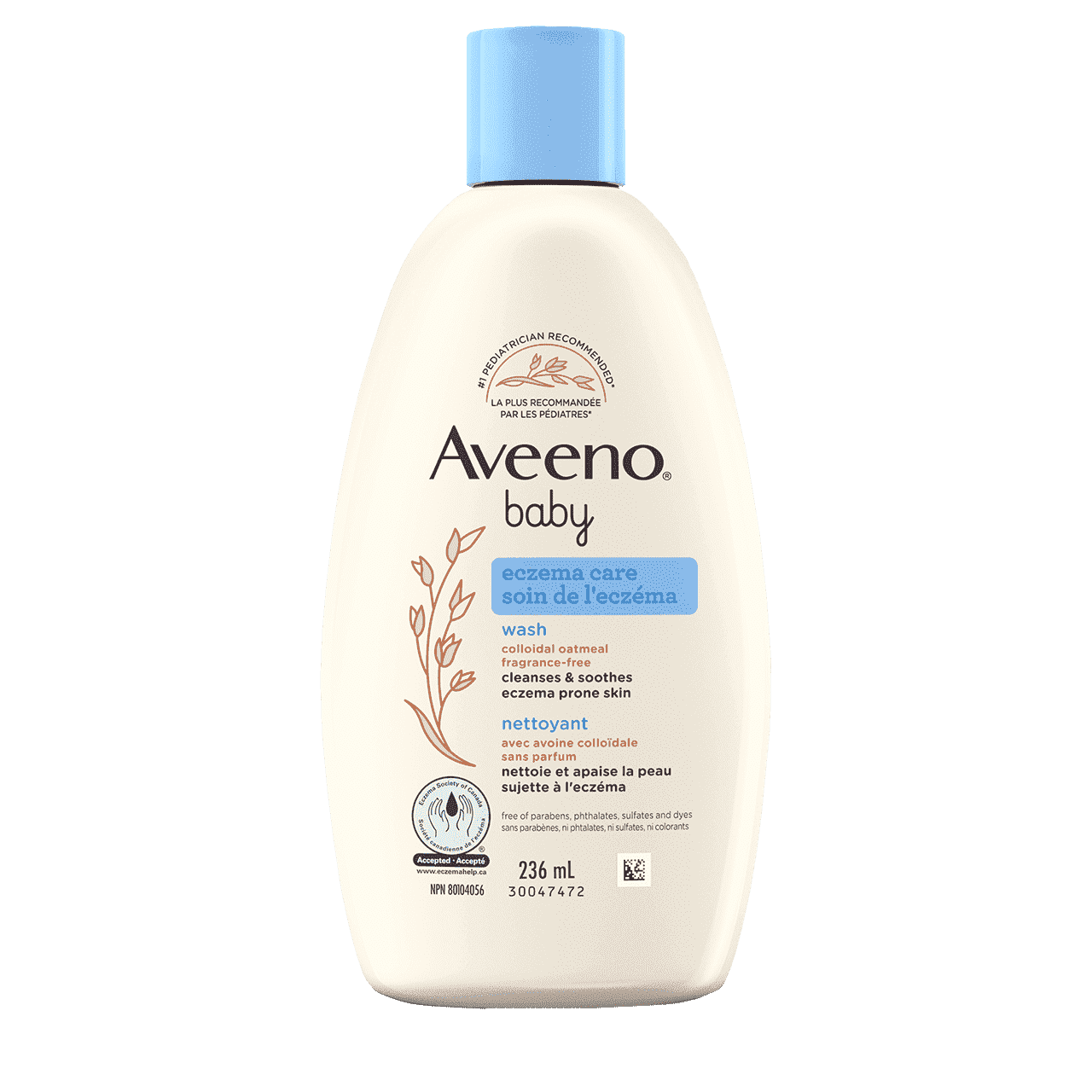 236ml bottle of Aveeno Baby Eczema Care Wash