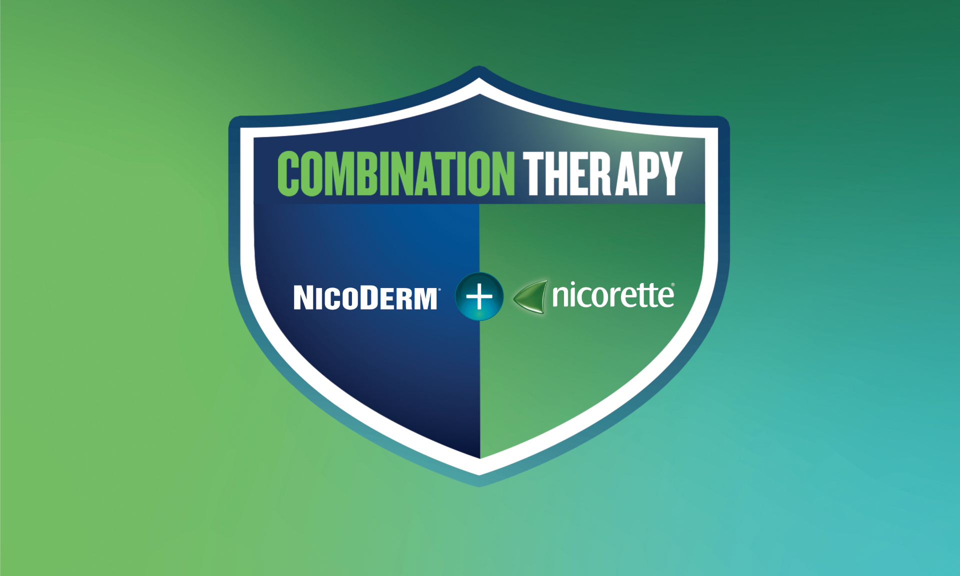 Groupe d'échantillons de produits NicoDerm et Nicorette.