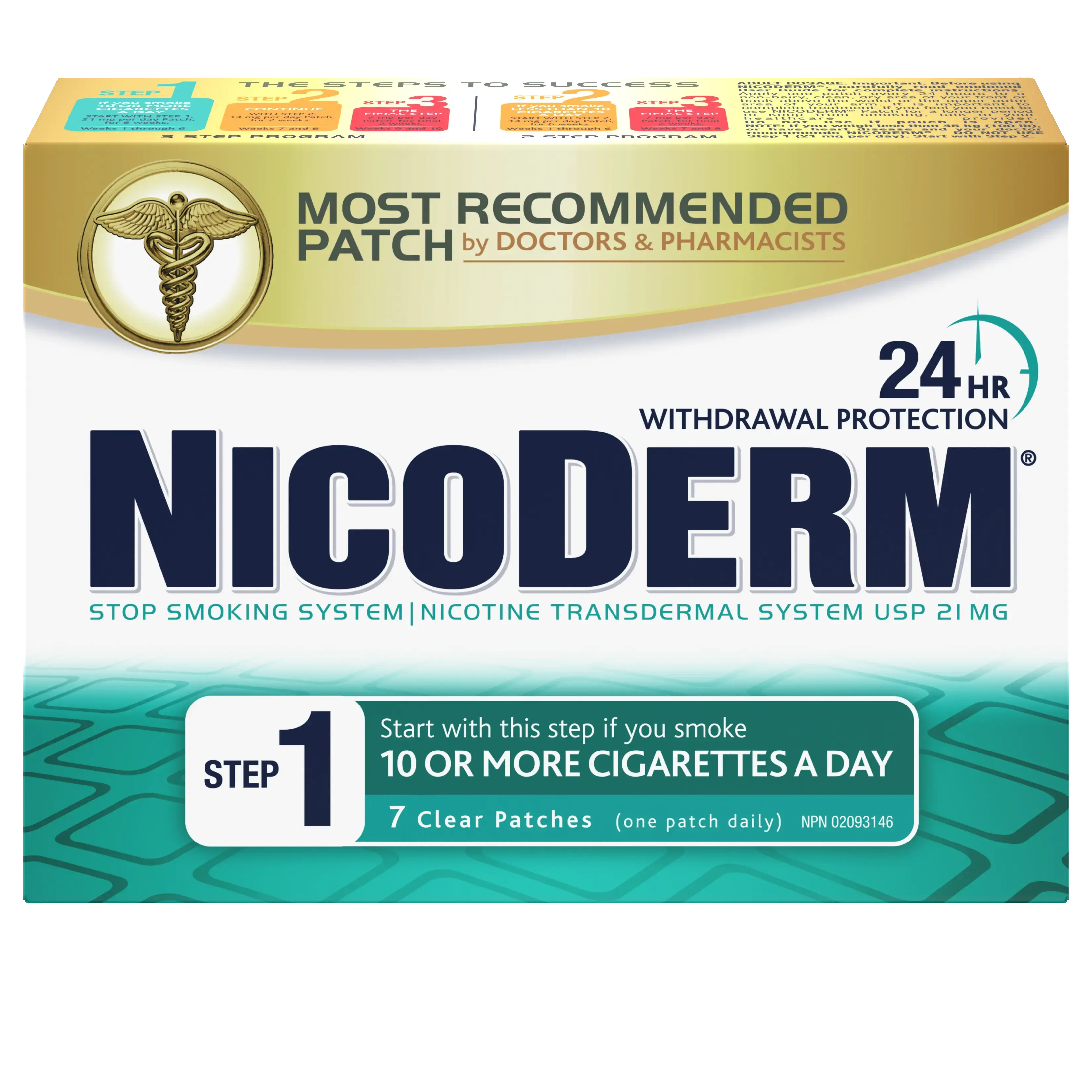 Combination therapy using Nicoderm patch plus additional form of short-acting Nicorette oral NRT