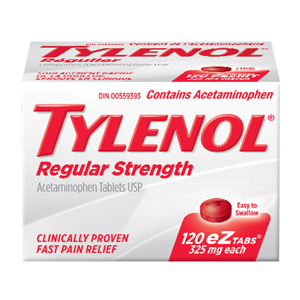 TYLENOL® Regular Strength, 120 EZ tablets