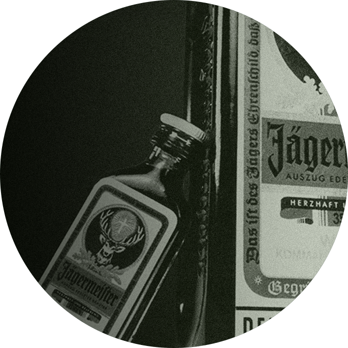 Jagermeister Flattened Bottle Clock -  Italia