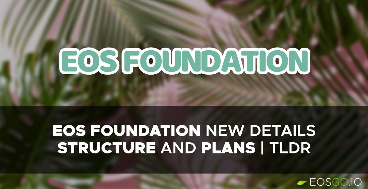 EOS Foundation new Details: Structure and Plans | TLDR