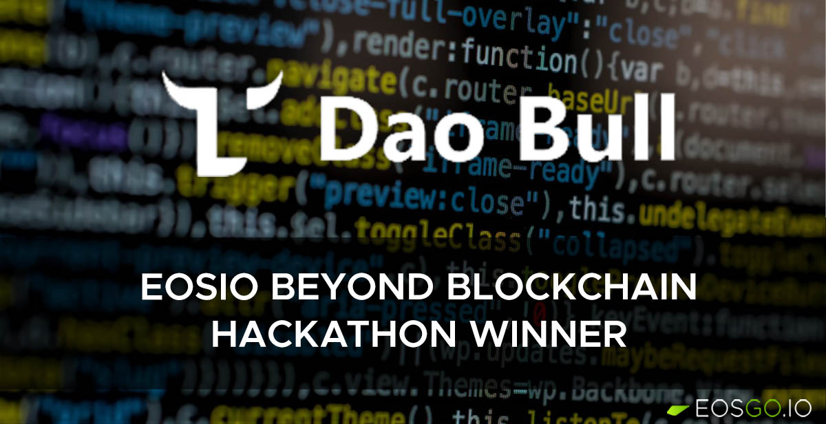 eosio-hackathon-winner-dao-bull