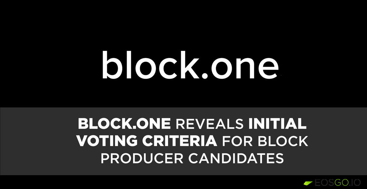 Block.One: 和 EOS 社区一起参与到投票中