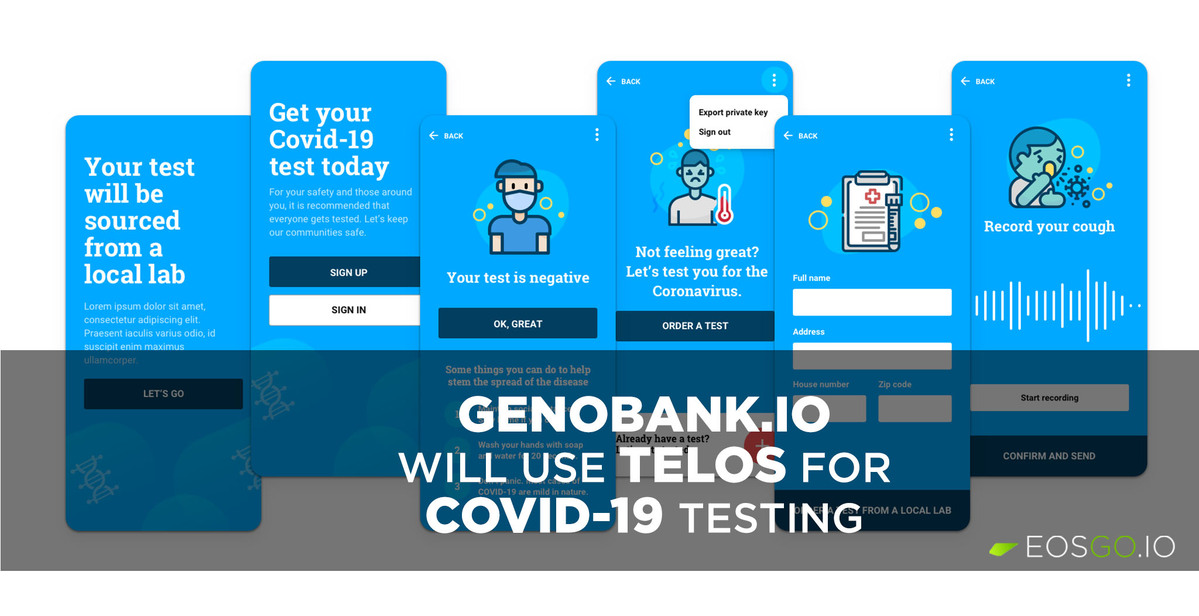 Genobank.io will use Telos for COVID-19 testing