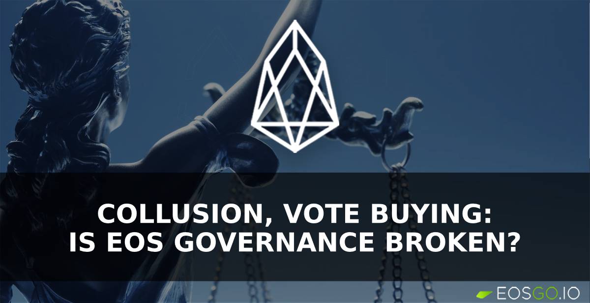 Collusion, Vote Buying and Chinese Dominance: Is EOS Governance Broken?
