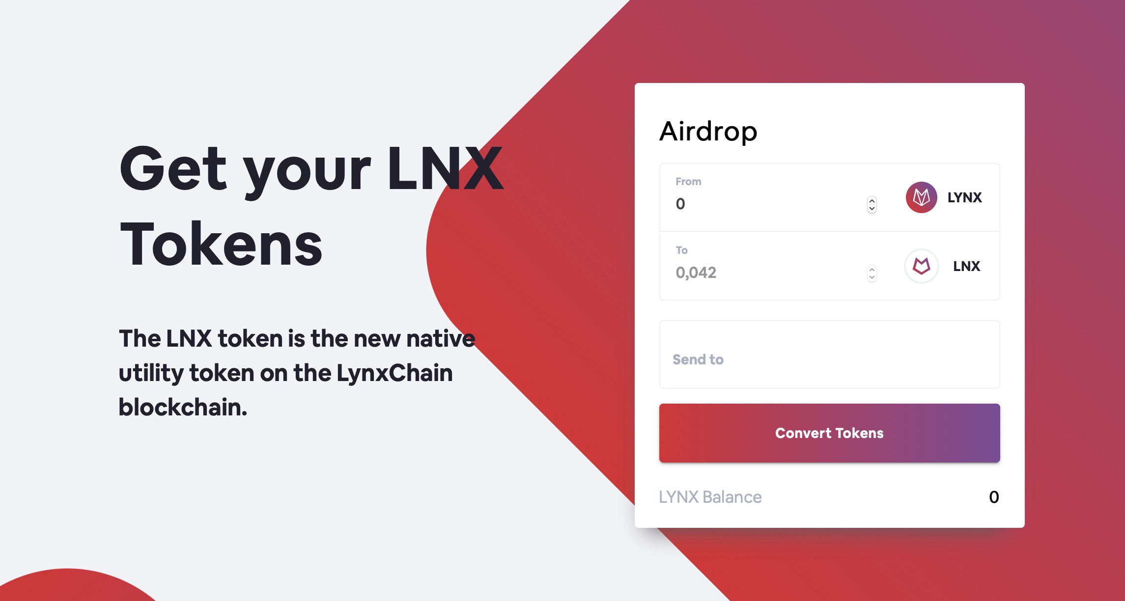LNX airdrop: get your LynxChain native token now! 