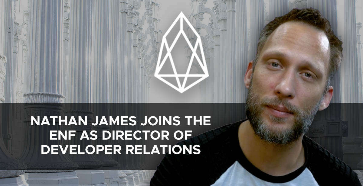 Nathan James Joins the ENF as Director of Developer Relations