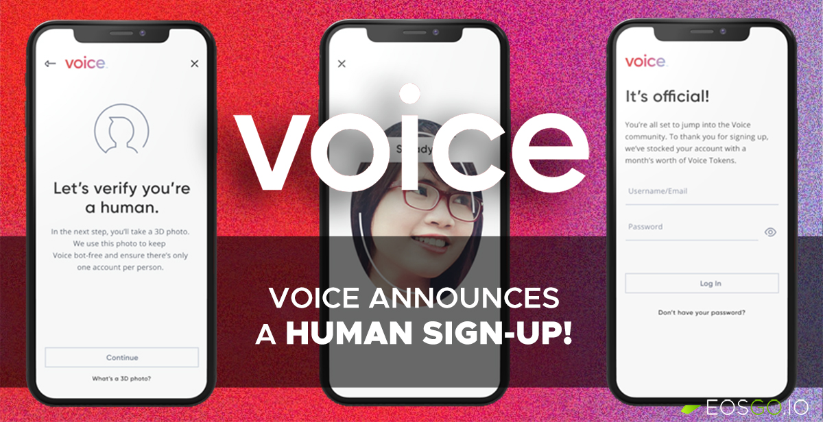 VOICE Announces a Human Sign-up!