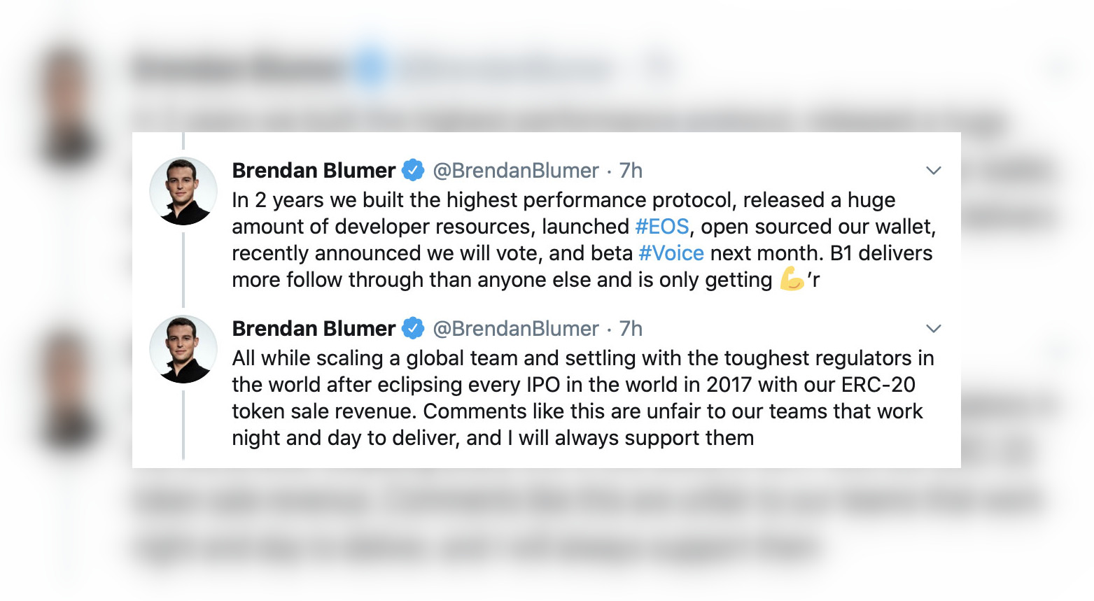 Brendan Blumer and Block.One focused on EOS(IO) and more