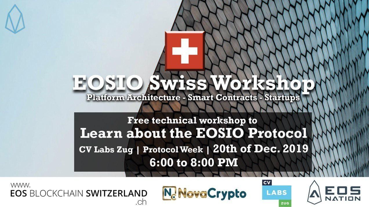 EOS Nation 在瑞士针对初创企业举办 EOSIO 工作坊