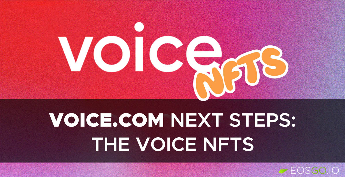 Voice.com Next Steps: The Voice NFTs