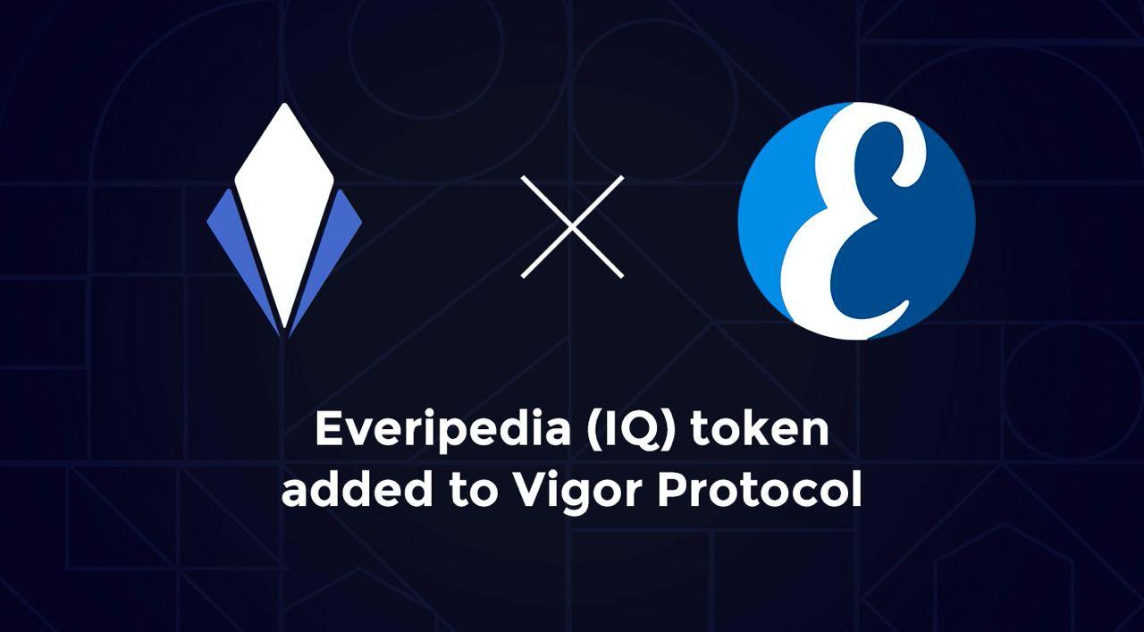 IQ Tokens is now available on Vigor Protocol 