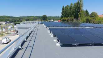 Sistemas de fixação de painéis solares cobertura plana - Plano Orientação Sul