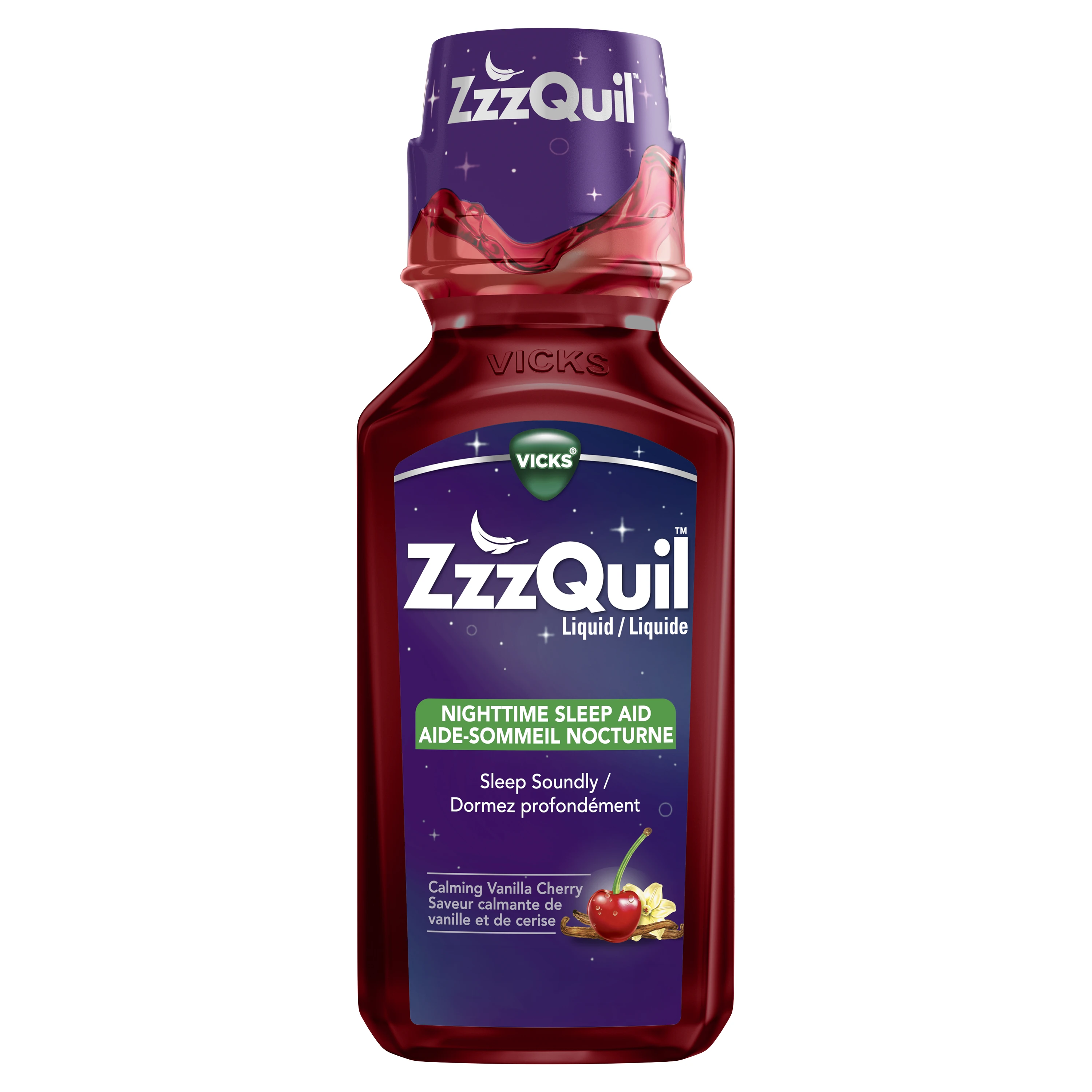 ZzzQuil Calming Vanilla Cherry Liquid 