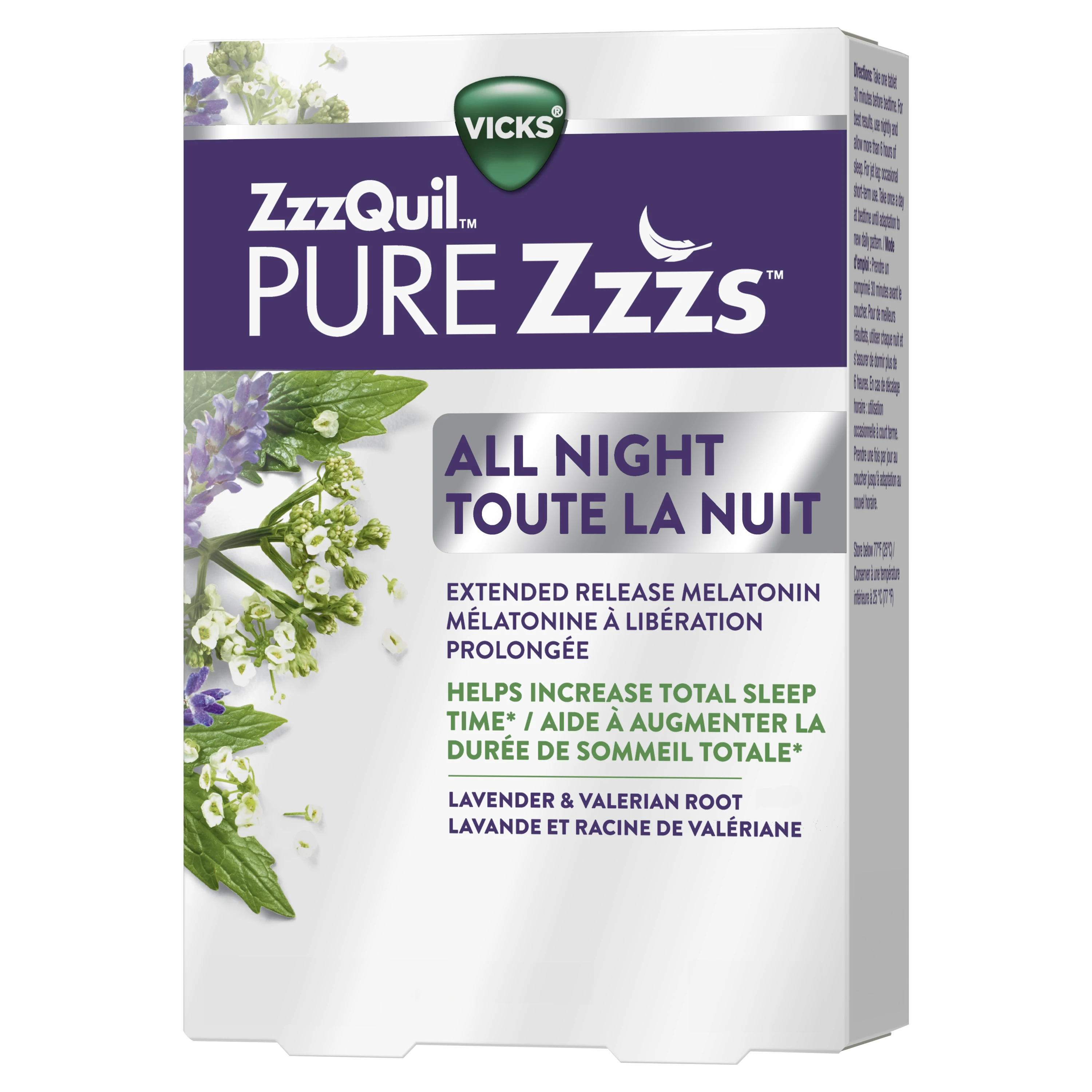 ZzzQuil PURE Zzzs All Night Extended Release Melatonin Tablets