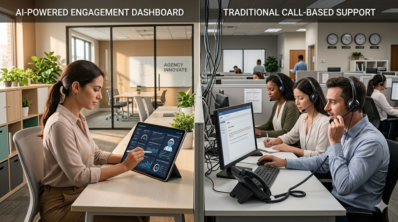 AI Receptionist vs Traditional Answering Service for Agencies | Trillet ...