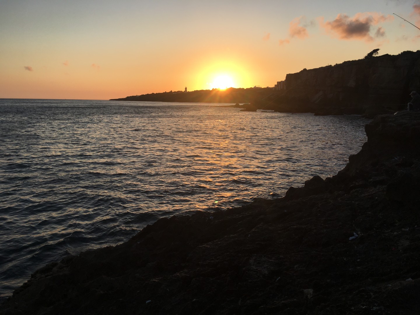 Sunset and violin in Cascaís