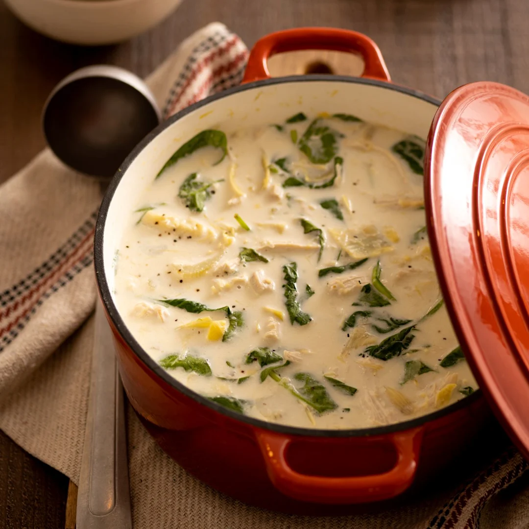 low-carb-chicken-spinach-artichoke-soup