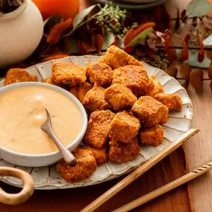 Keto Spicy Air Fryer Salmon Bites