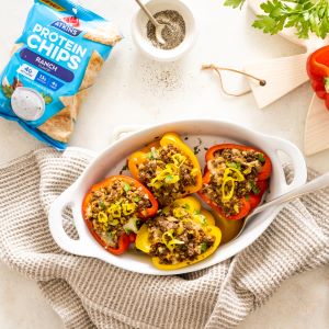 Keto Ranch Beef Stuffed Peppers Recipe | @Atkins