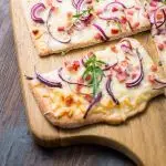 Keto Flax Crust Cuban Pizza