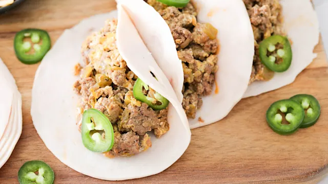 Turkey-Wrapped Breakfast "Tacos"