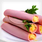 Ham, Monterey Jack and Jicama Roll-Ups 