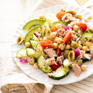 Low Carb Mediterranean Canned Tuna and Cucumber Salad Recipe | @Atkins