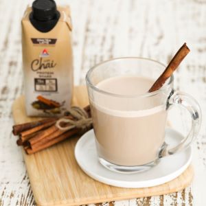 Low Carb Caramel Vanilla Chai Latte Recipe | @Atkins