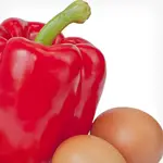 Keto Feta and Red Bell Pepper Omelet