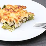 Chicken Parmesan with Garlic Sautéed Baby Broccoli