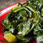 Spicy Collards and Okra Recipe | @Atkins