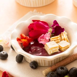 Low Carb Blueberry Lemon Custard Dessert Cups Recipe | @Atkins