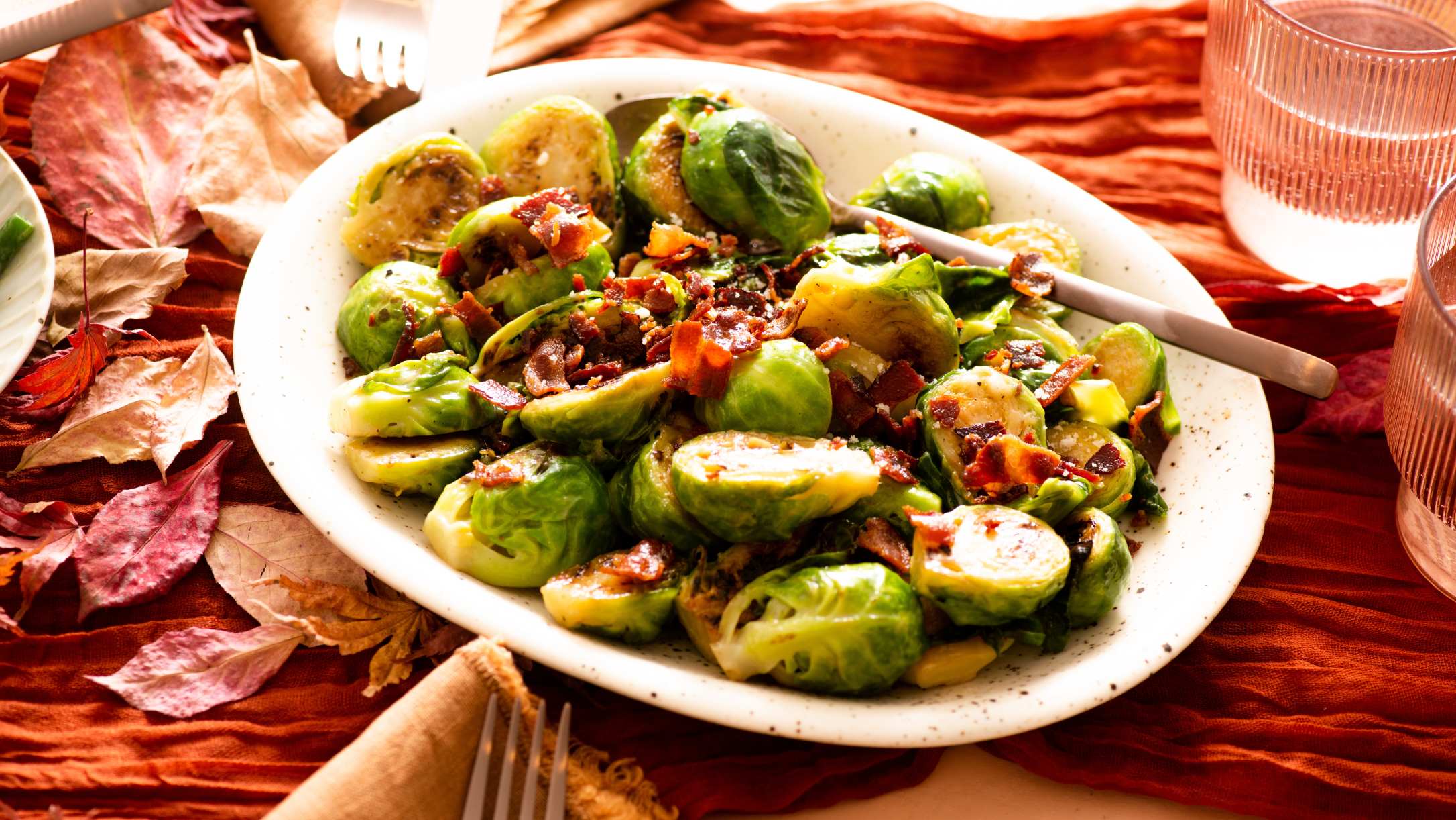 Brussels Sprouts with Bacon and Parmesan Recipe | @Atkins