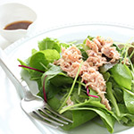Keto Canned Tuna and Celery Salad on Baby Spinach Recipe | @Atkins