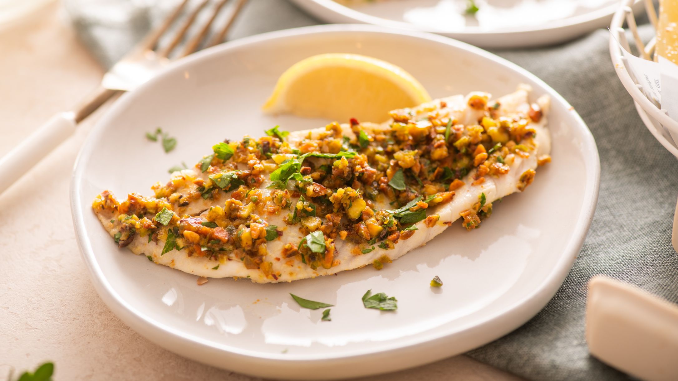 Keto Air Fryer Pistachio Crusted Tilapia Recipe | @Atkins