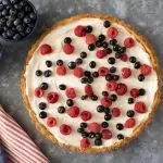 Low Carb Red, White, and Blue Tart